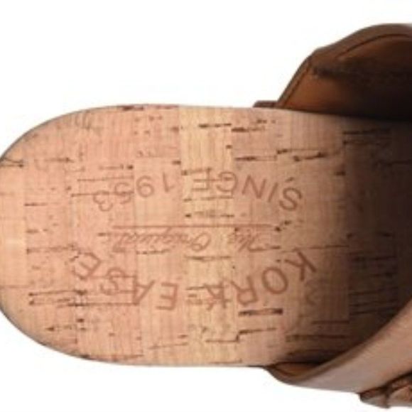 (1520) KORK-EASE Tilly Light Brown Terra Wedge Heel Clog Size 11 M - Picture 6 of 9